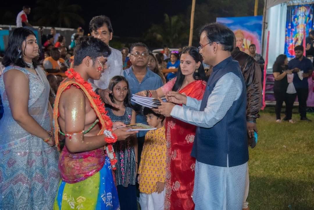 High Commissioner Dr. Pradeep Rajpurohit and Mayor of Chaguanas, His Worship Faaiq Mohammed attended Grand Ramleela celebration on the ocassion of Dussehra 2024